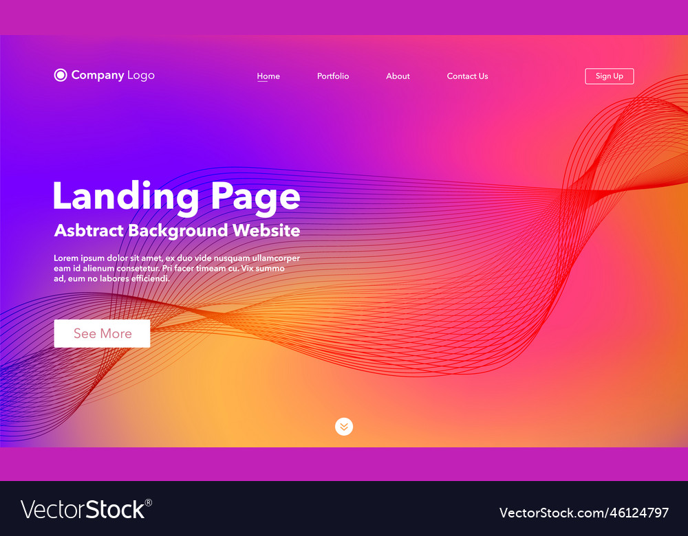 Abstract Wave Hintergrund - Landing Page