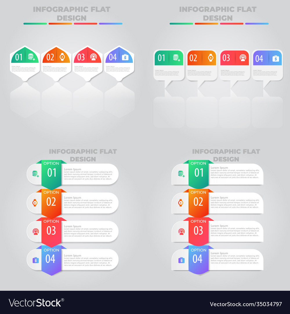 Business data visualization process chart Vector Image