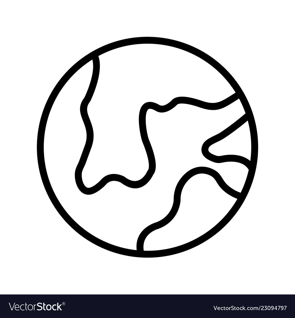 Earth icon Royalty Free Vector Image - VectorStock