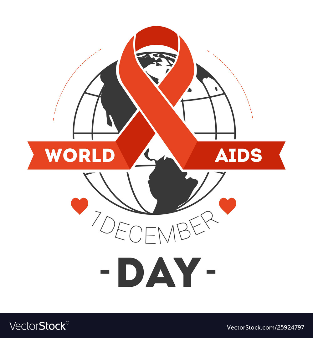 Healthcare world aids day immune system disease Vector Image