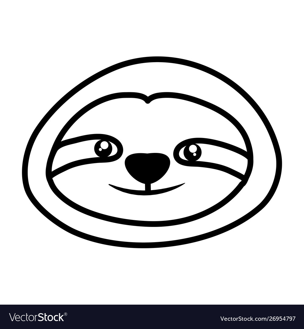 Sloth nature design Royalty Free Vector Image - VectorStock