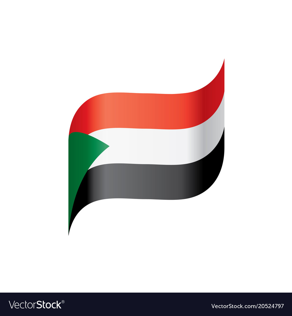 Sudan flag Royalty Free Vector Image - VectorStock