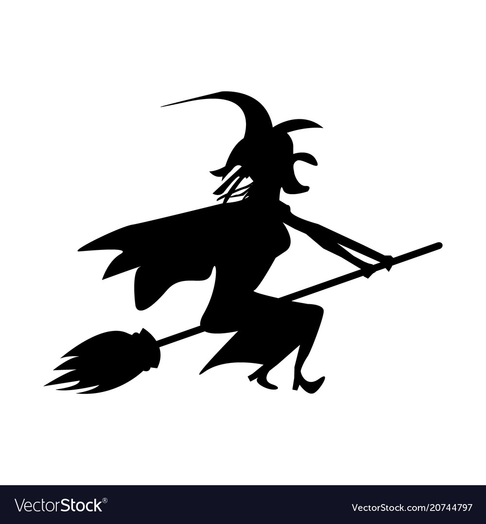 Witch on Flail - Halloween Icon