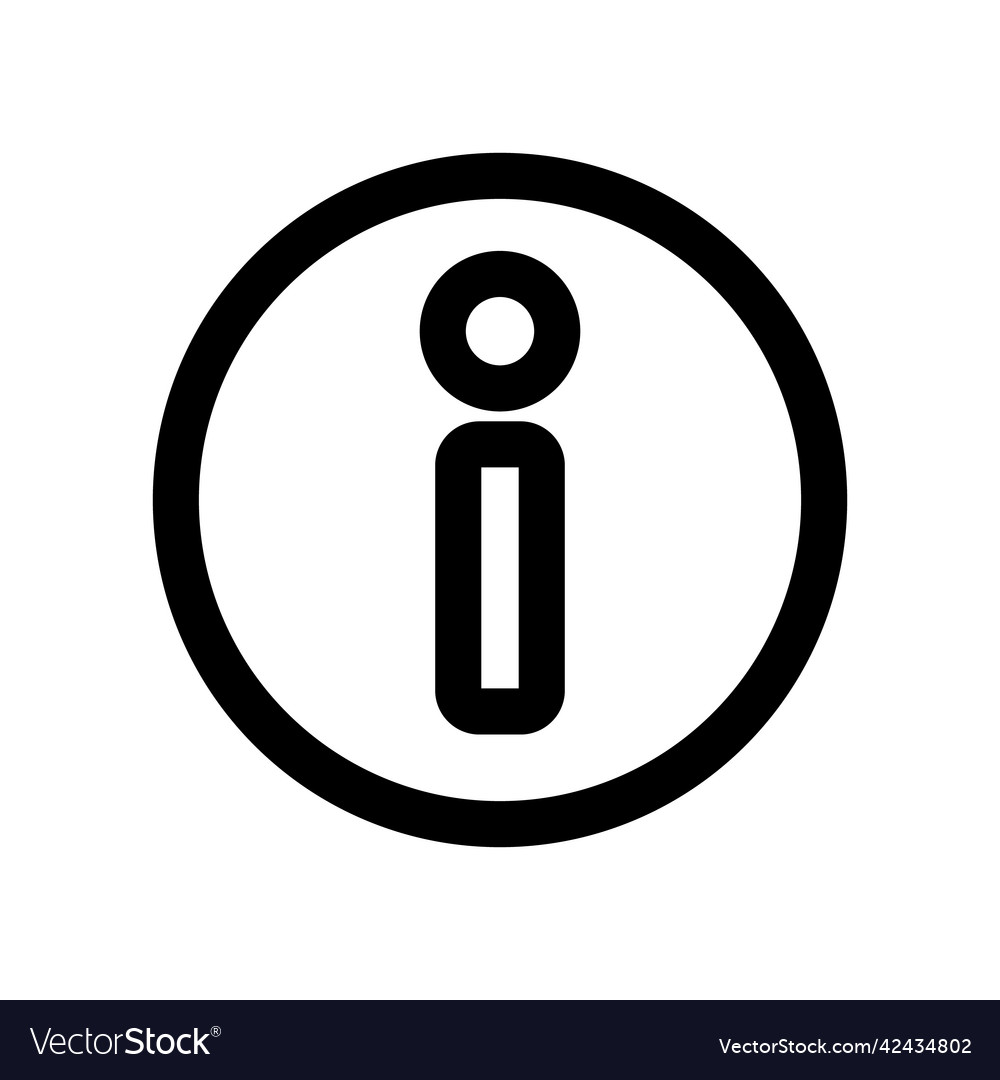 A simple information mark icon of guide