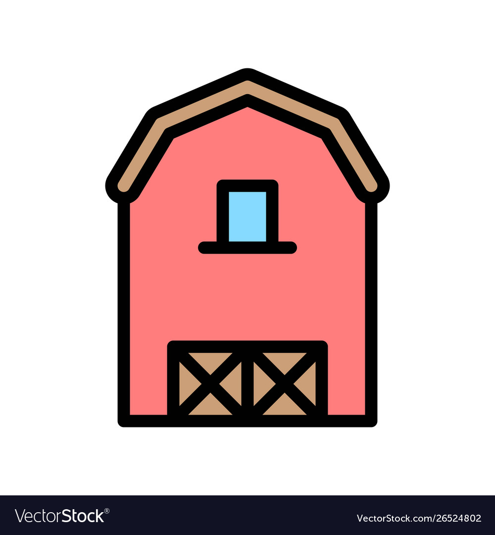 Buildings editable stroke icons house Royalty Free Vector