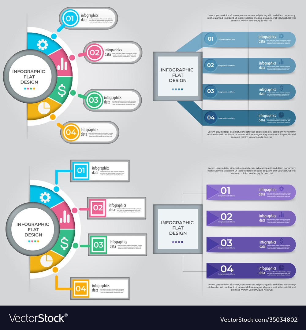 Business data visualization process chart Vector Image
