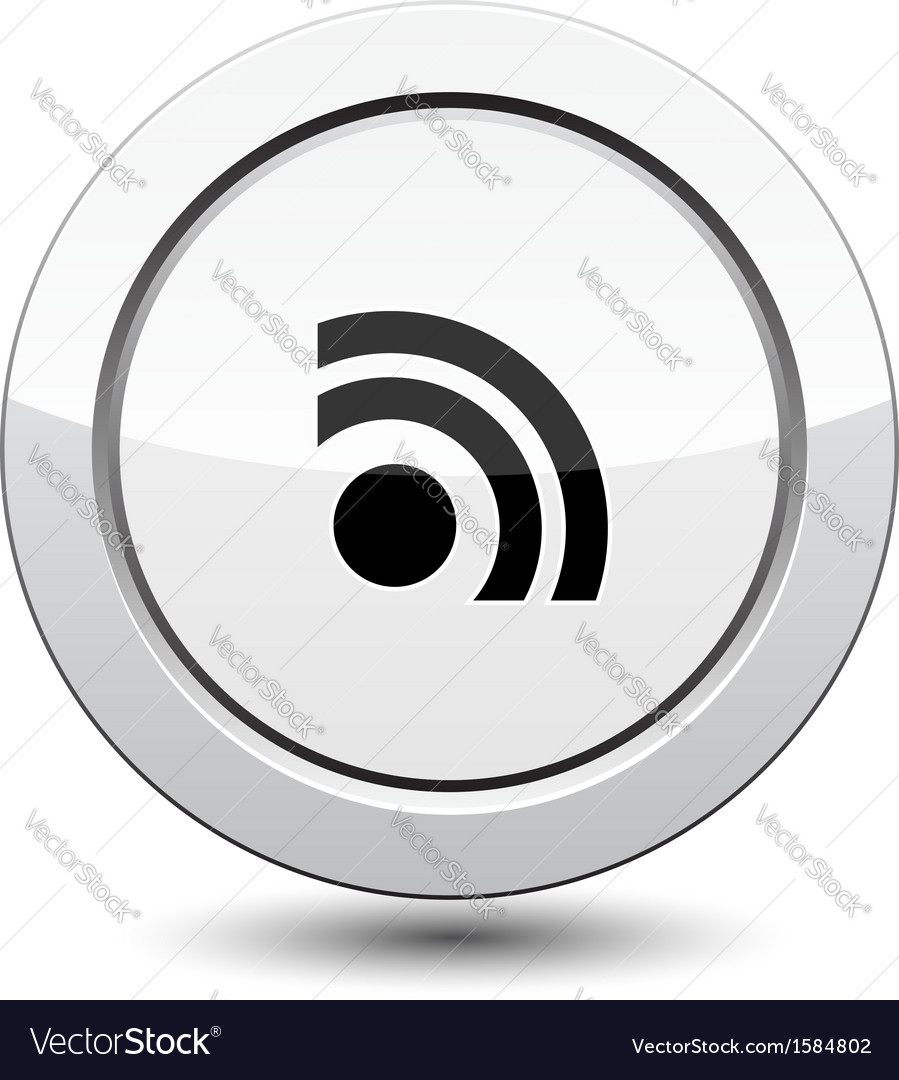 Button with rss icon