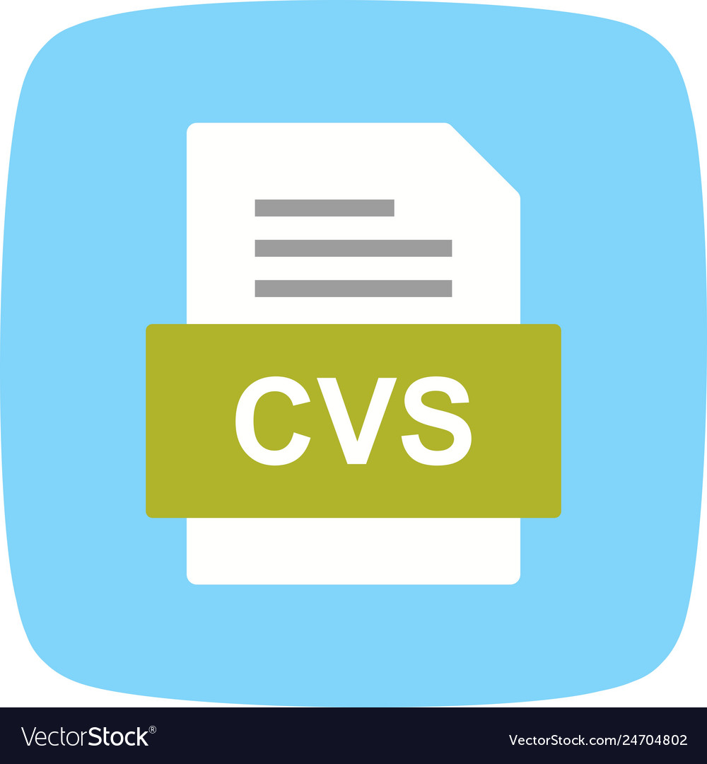 Cvs file document icon