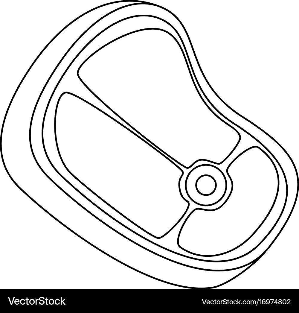 Meat steak icon Royalty Free Vector Image - VectorStock
