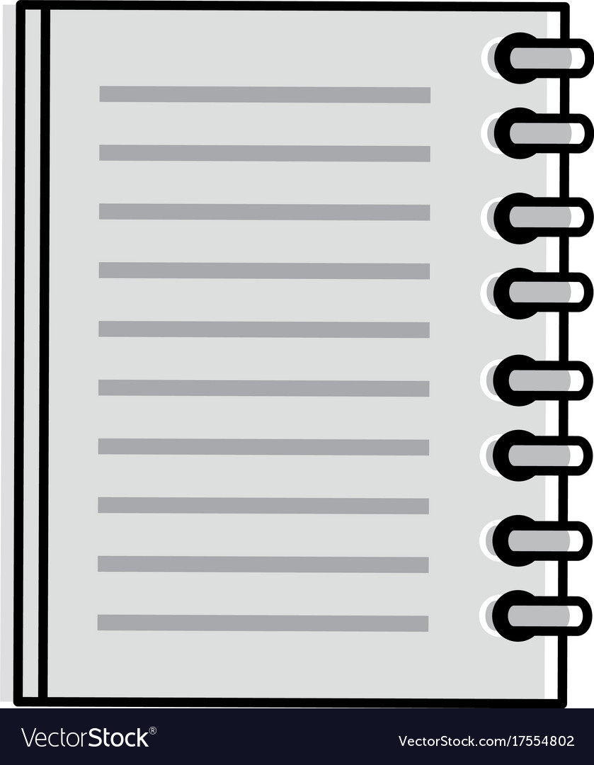 Notebook school isolated icon