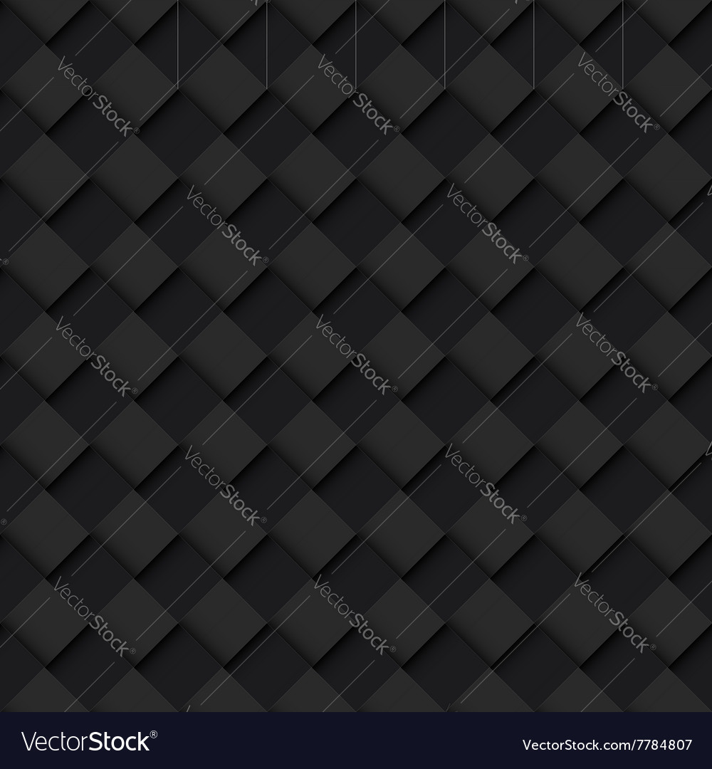 Black Geometric Square Pattern