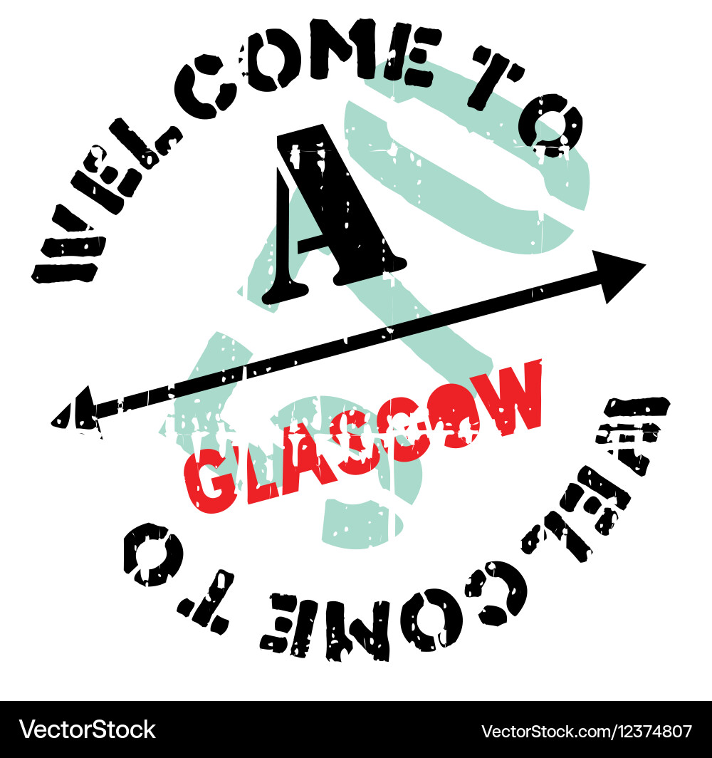 Glasgow stamp rubber grunge Royalty Free Vector Image