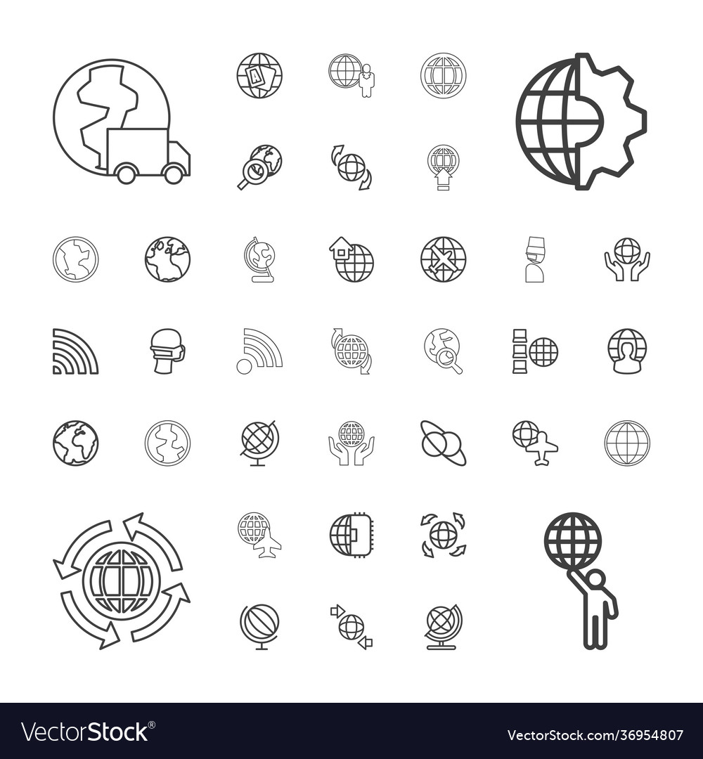 Globe icons