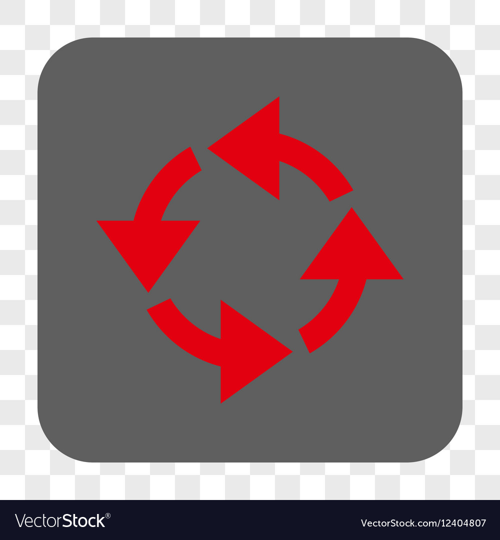 Recycle rounded square button