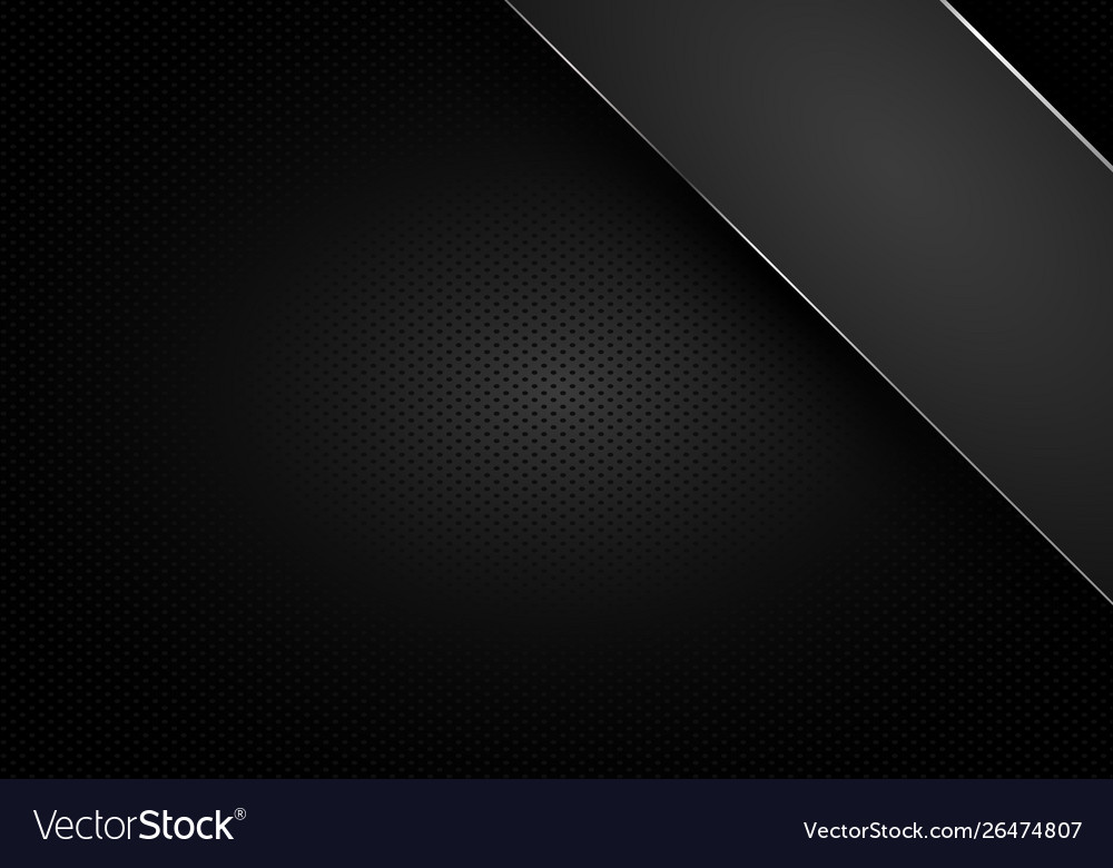 Tech dark design with perforated metal texture vector image Tech dark design with perforated metal texture