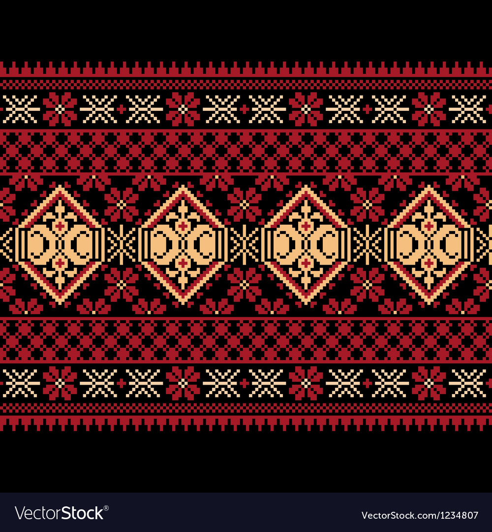 Ukrainian ethnic stitch pattern