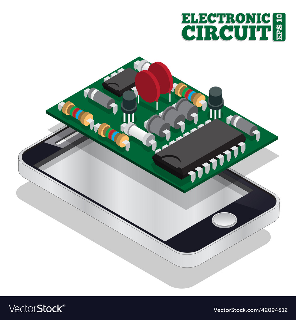 Electronic scheme of mobile phone