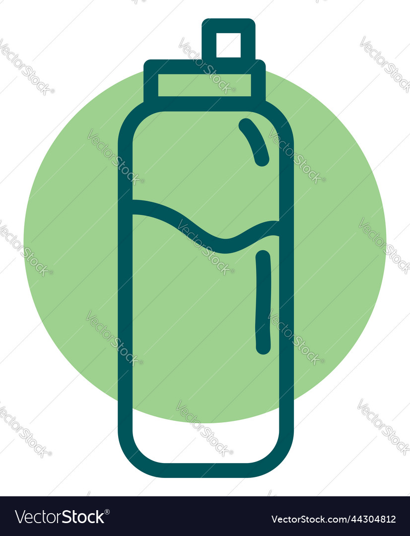 Gym water bottle on a white background