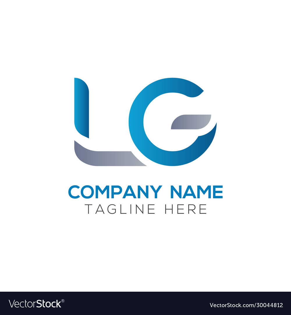 Initial lg letter business logo design template