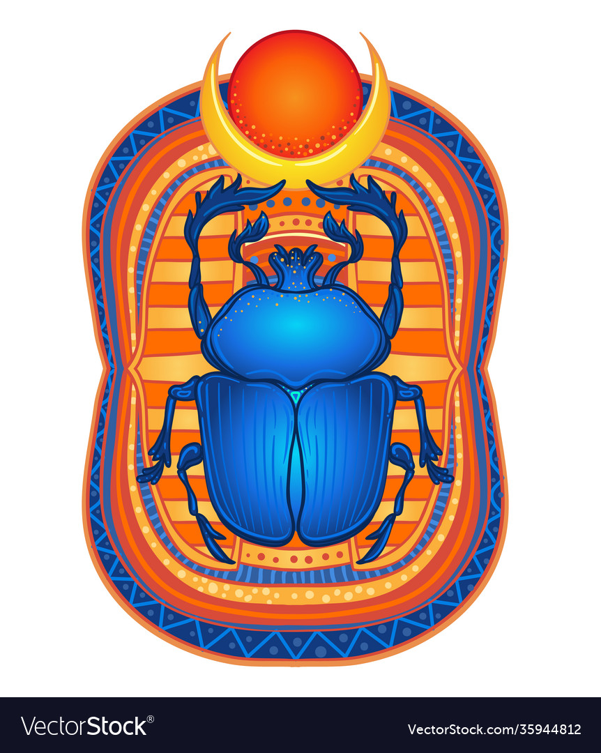 Scarabaeus sacer dung beetle sacred symbol