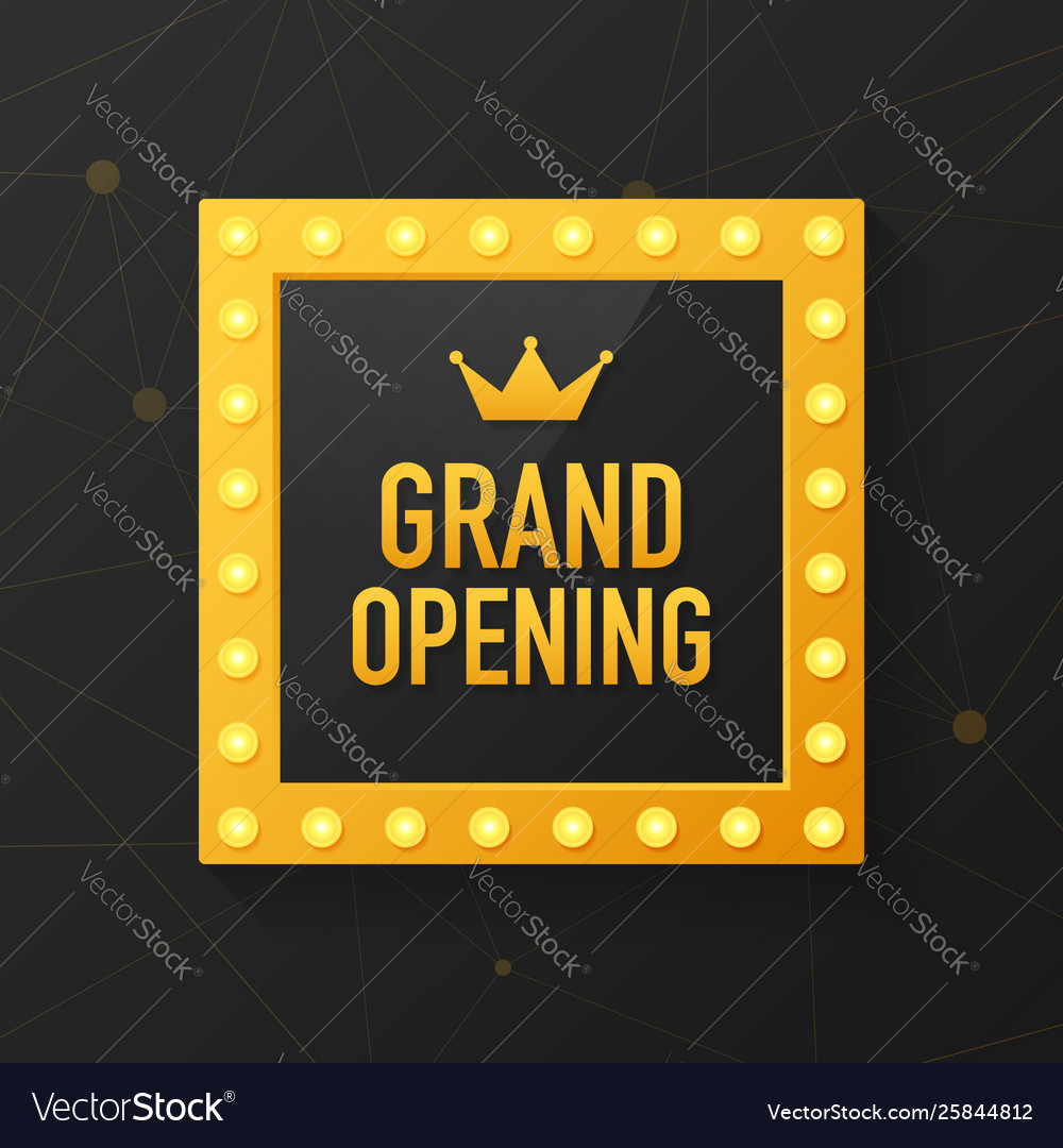Sparkling Grand Opening Banner