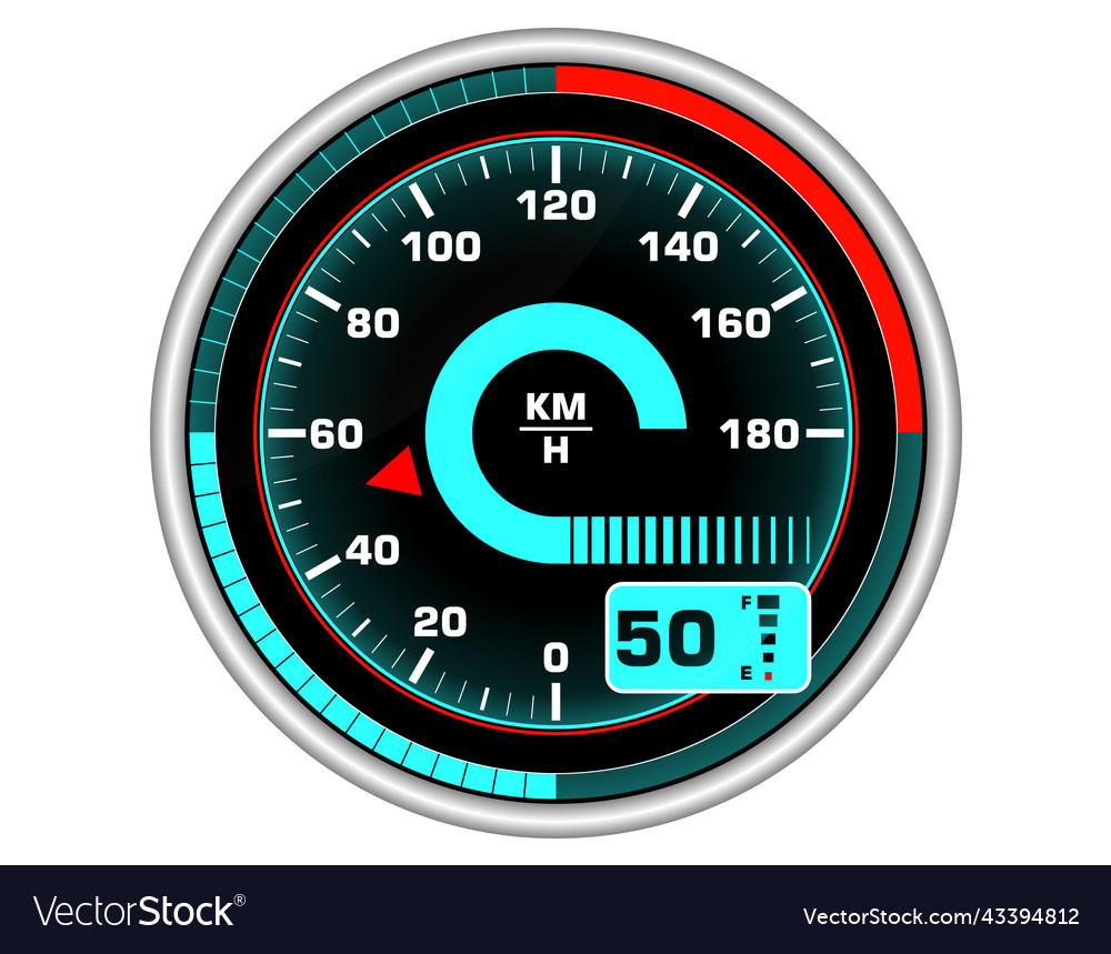 Speedometers for dashboard analog device vector image Speedometers for dashboard analog device