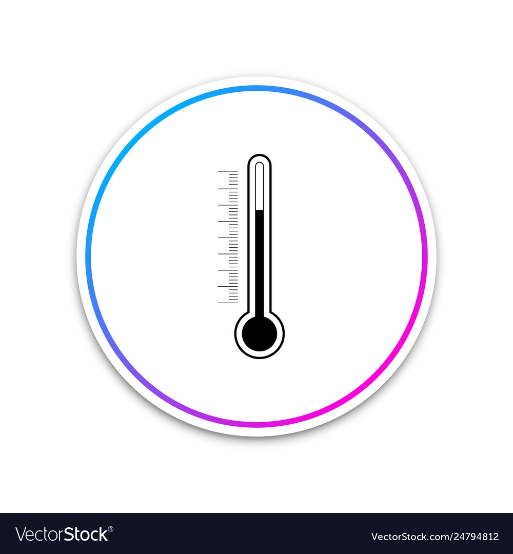 Thermometer icon isolated on white background