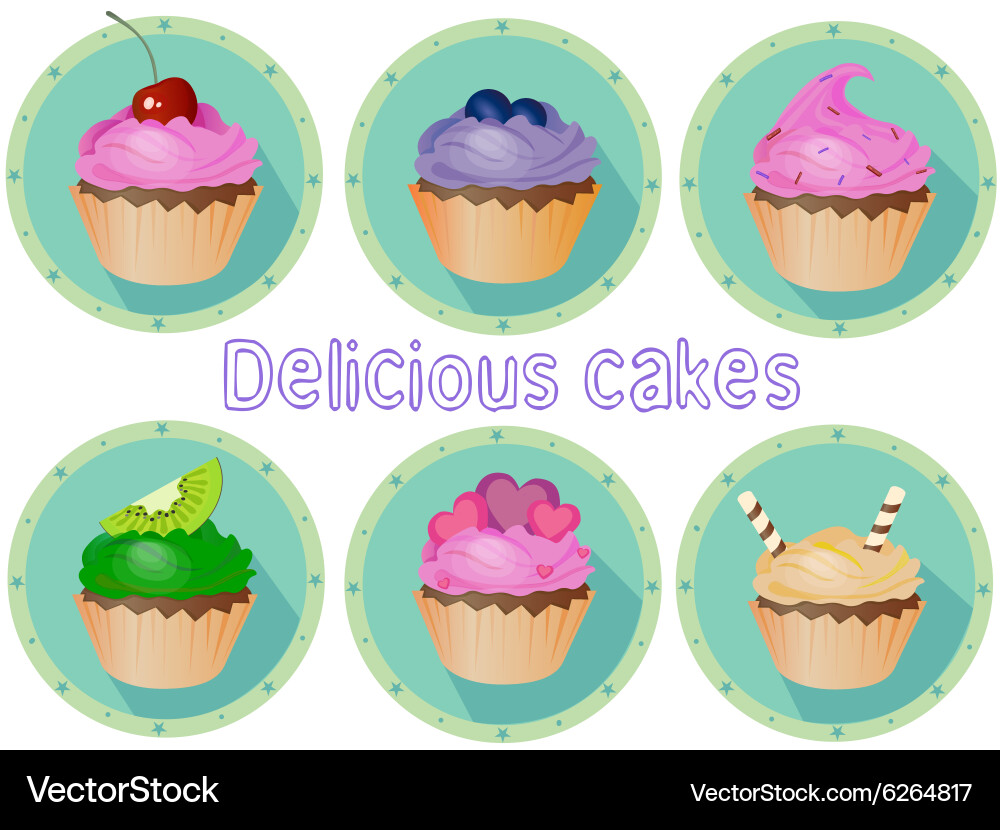 Cakes Royalty Free Vector Image - VectorStock
