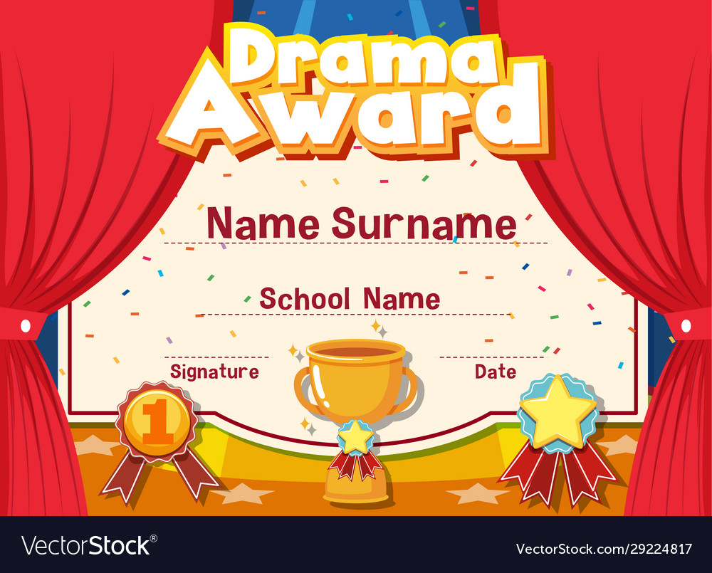 premium-vector-drama-diploma-certificate-template-gambaran