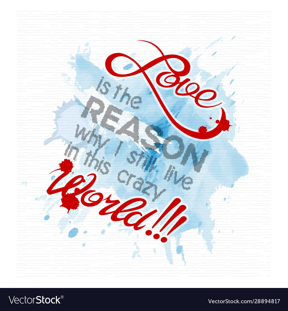 Font composition on abstract watercolor