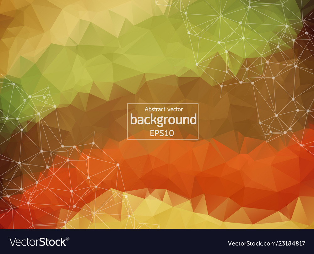 Geometric abstract background with connected line vector image Geometric abstract background with connected line