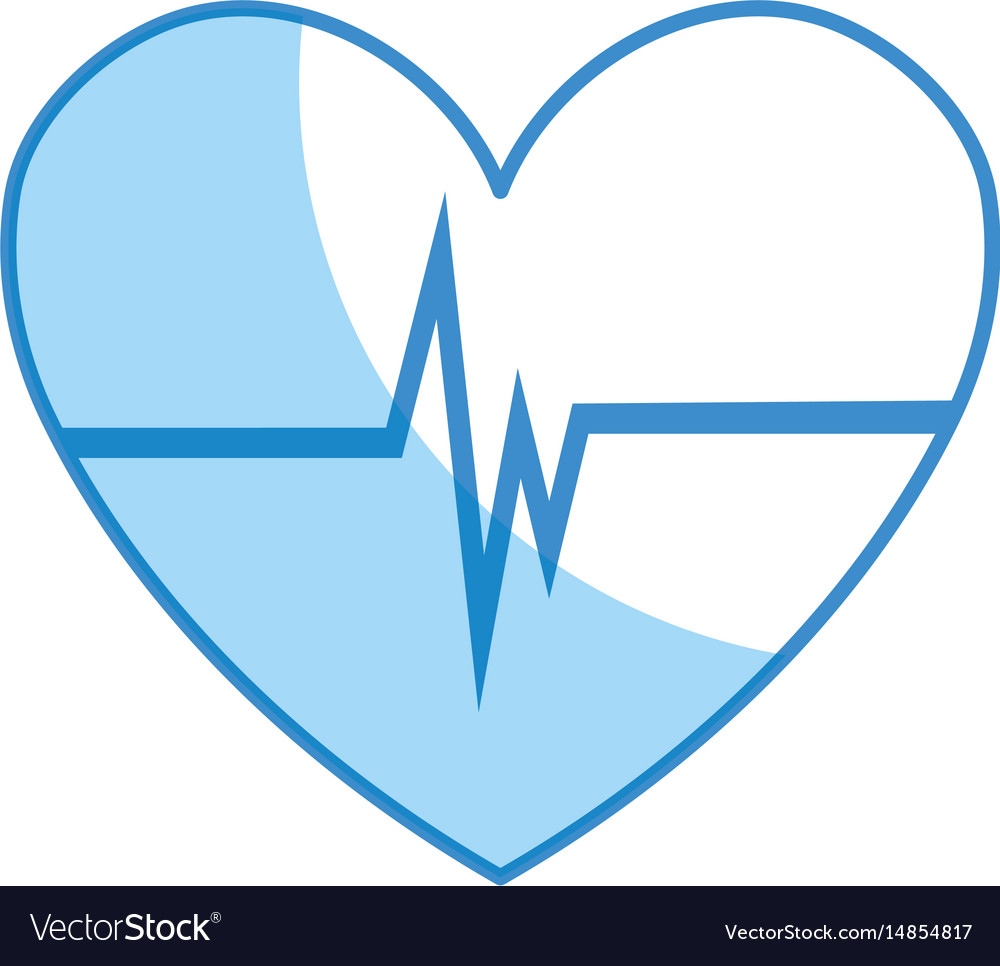 Heart cardio isolated icon Royalty Free Vector Image