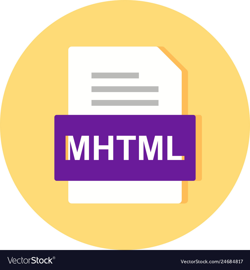 Mhtml file document icon