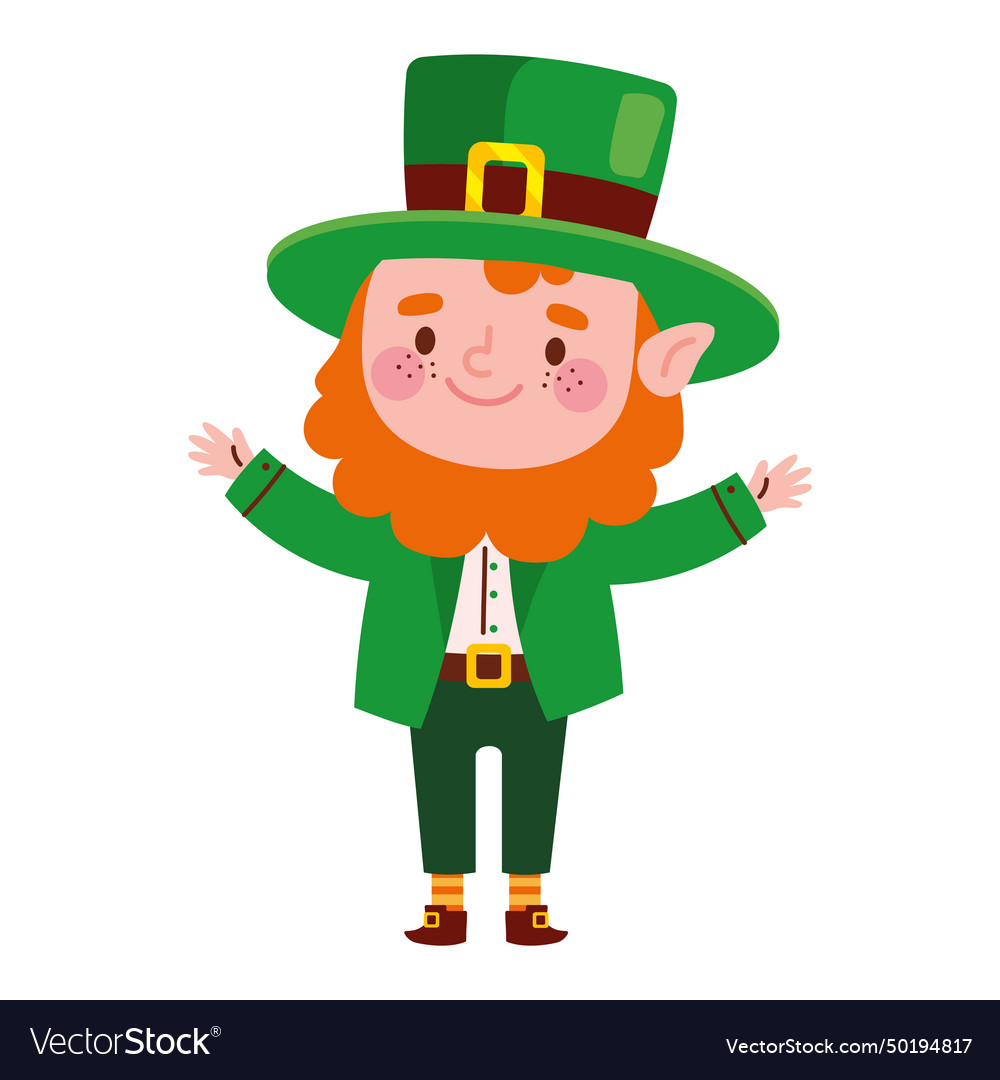 Saint patricks day leprechaun Royalty Free Vector Image