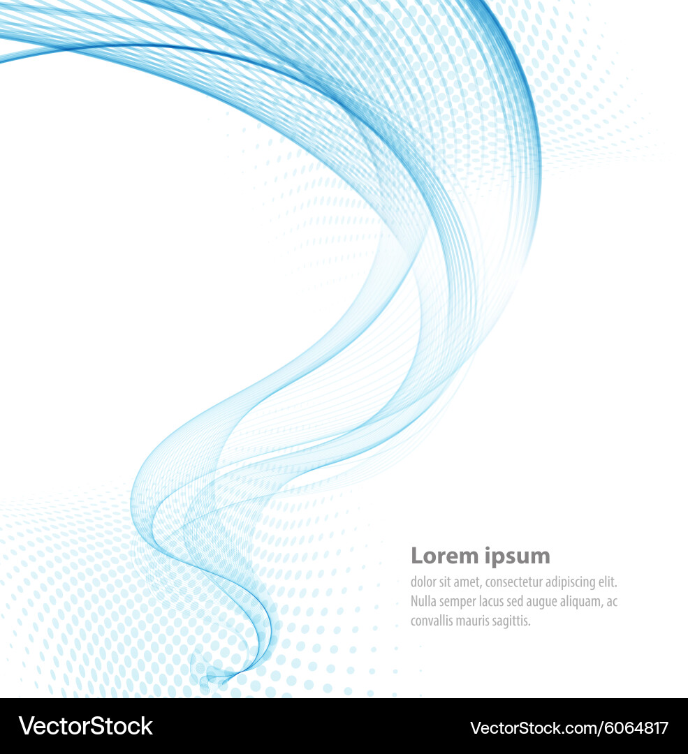 Smooth abstract waves Royalty Free Vector Image