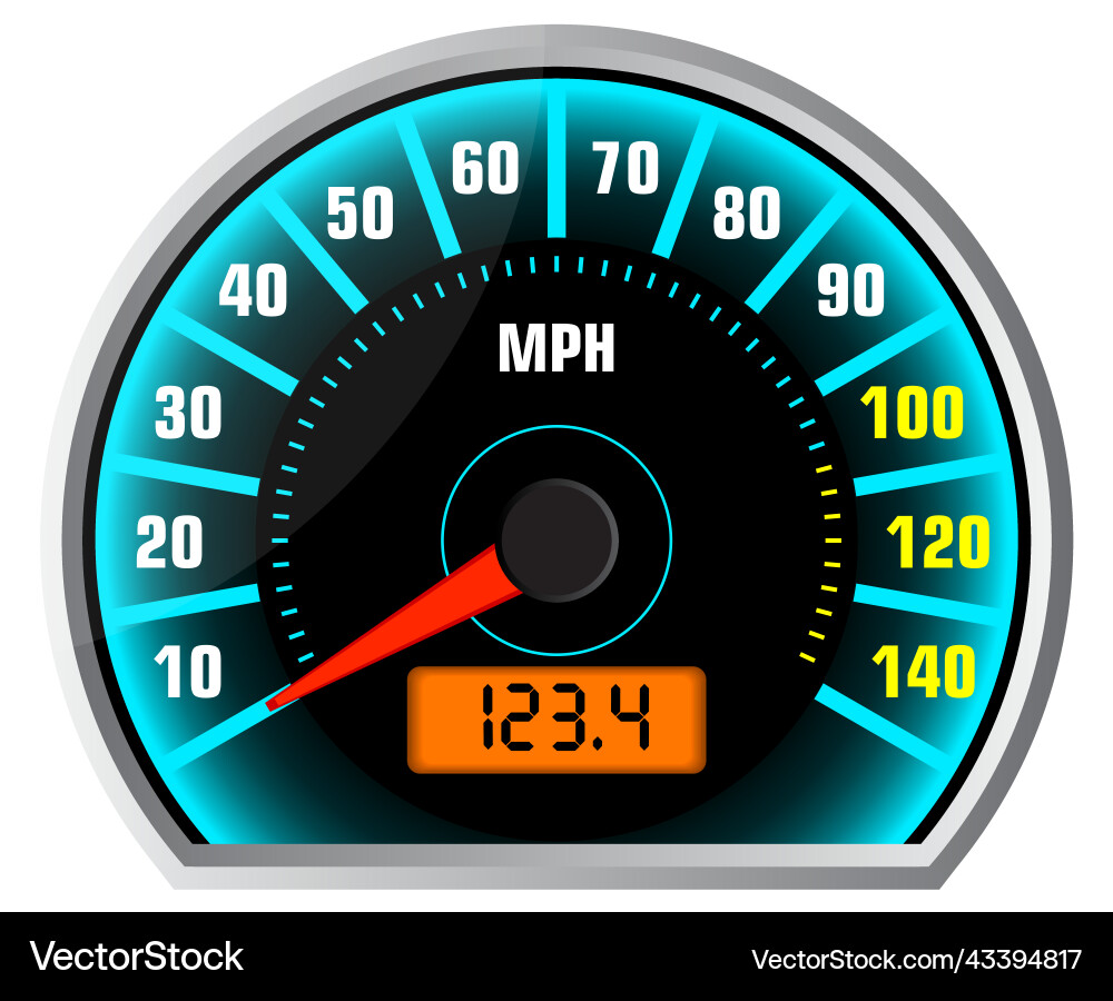Speedometers for dashboard analog device Vector Image