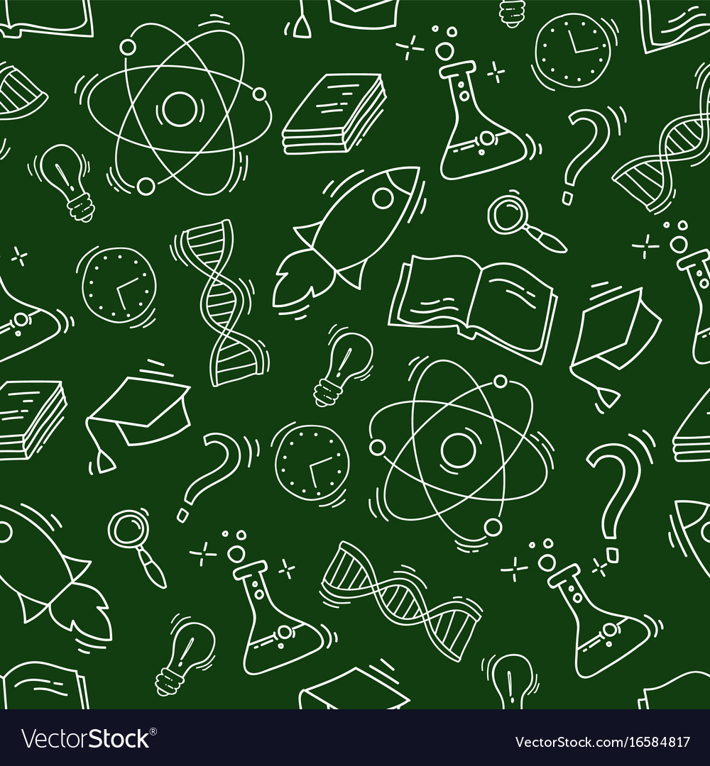 Study seamless pattern with school accessories Vector Image