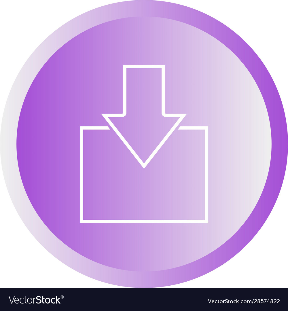 Schöne Download-Linie Symbol