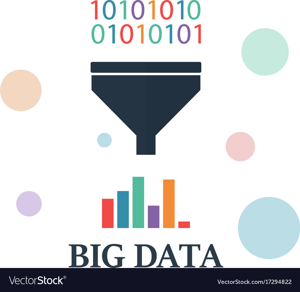 Big Data Analitics Filter Data Processing Find Vector Image