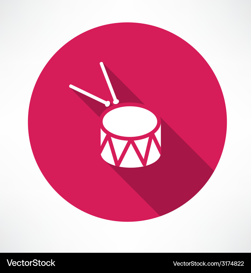Drum icon Royalty Free Vector Image - VectorStock