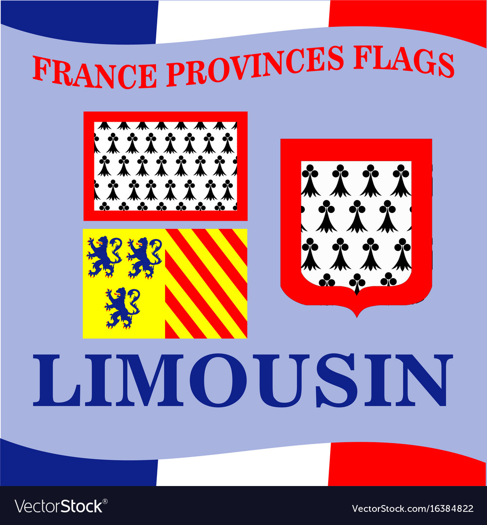 Flag of french province limousin