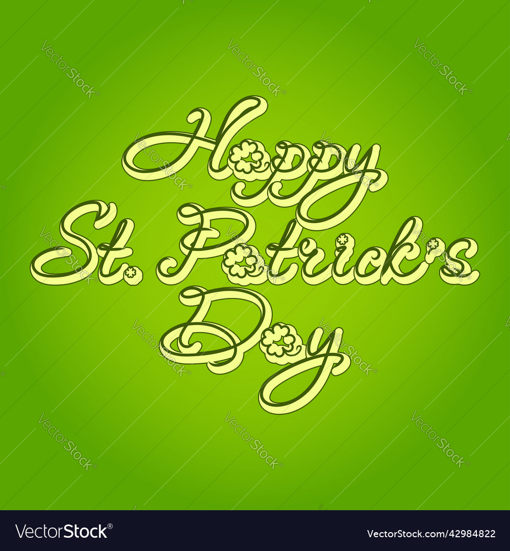 Saint-patrick day text banner