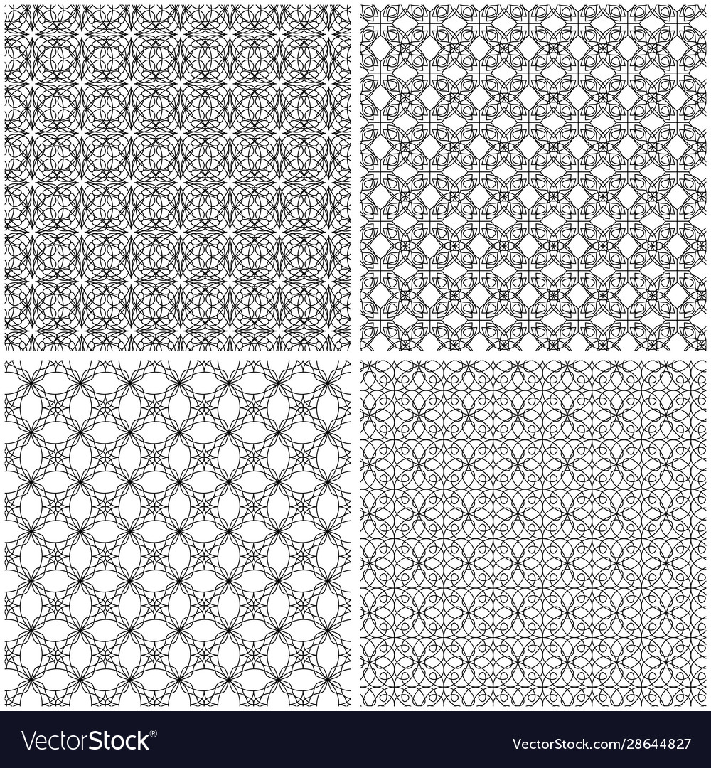 Four mesh seamless patterns