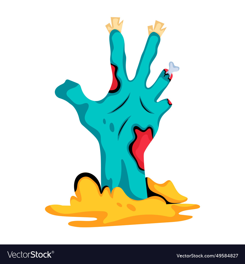 Zombie hand Royalty Free Vector Image - VectorStock