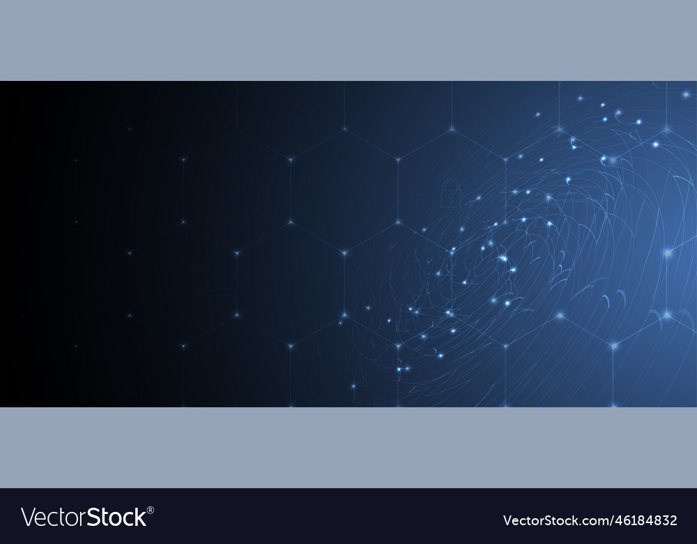 Artificial intelligence technology web background vector image Artificial intelligence technology web background