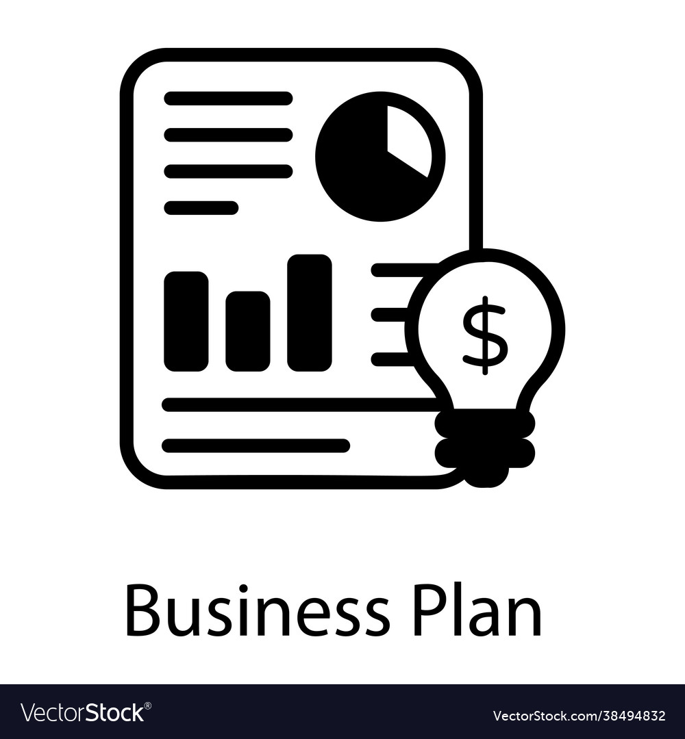 Business plan Royalty Free Vector Image - VectorStock