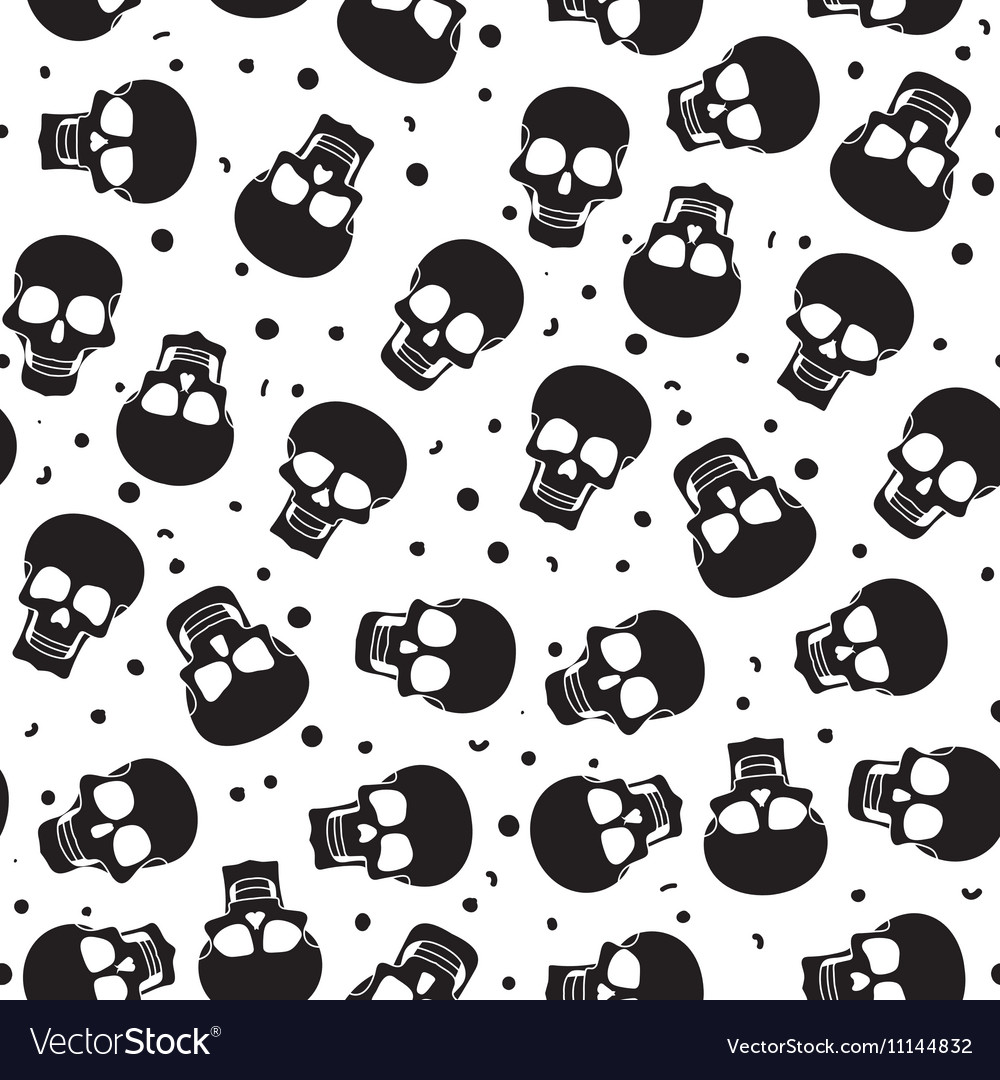 Colored skul pattern