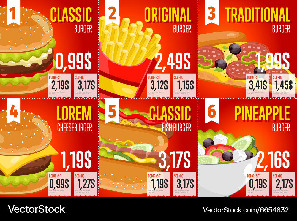 Fast Food Menu Design Templates Ccalcalanorte