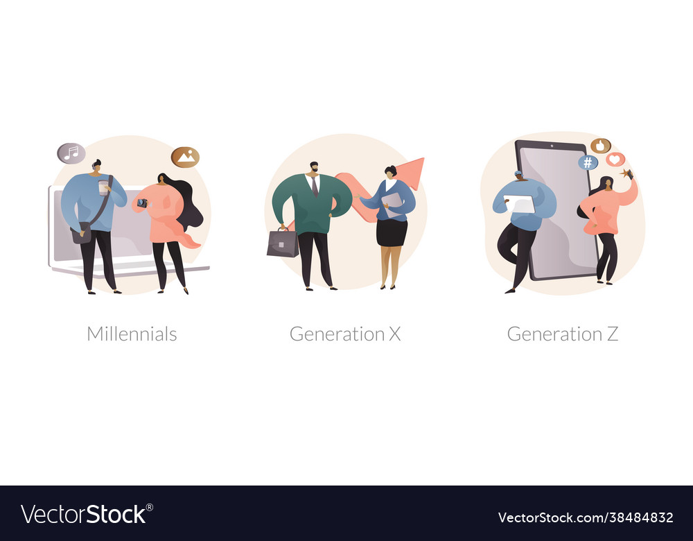 Generational change abstract concept Royalty Free Vector