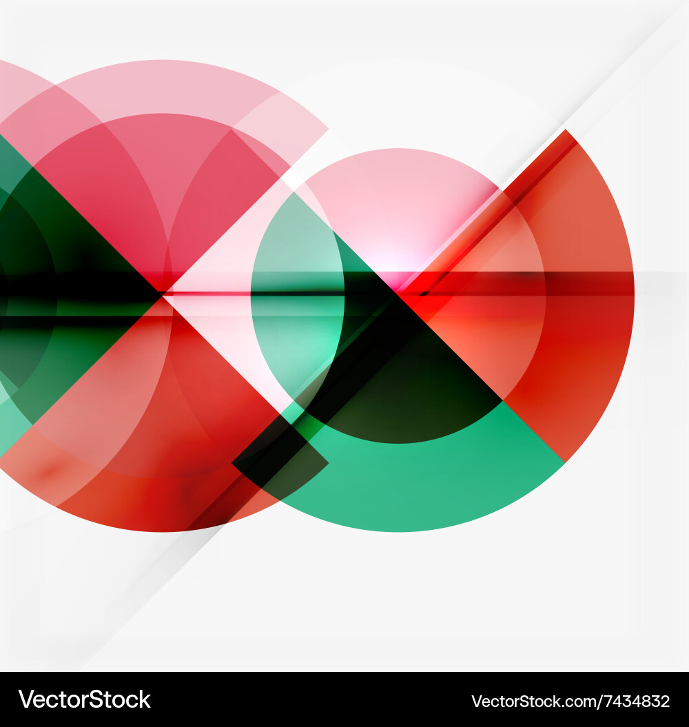 Geometric design abstract background - circles Vector Image